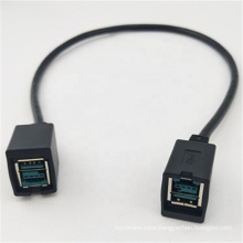 China Cables Manufacturer 22AWG Braid Shielding USB Data Cable Female to Female 5V Powered USB Cable